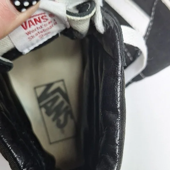 Vans High Top Shoes Black White Unisex - Picture 6 of 10